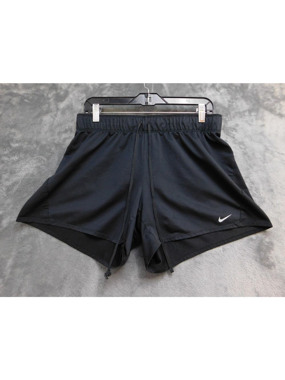 Nike Dri-FIT Running Shorts Womens L Black Lined 3 Inseam Waist 29 CJ2299-010